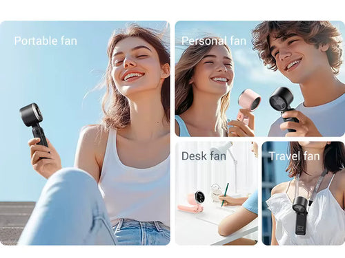 Handy Fan-4000mAh Battery Usb Powerful Digital High Summer Portable Turbo Mini Fan